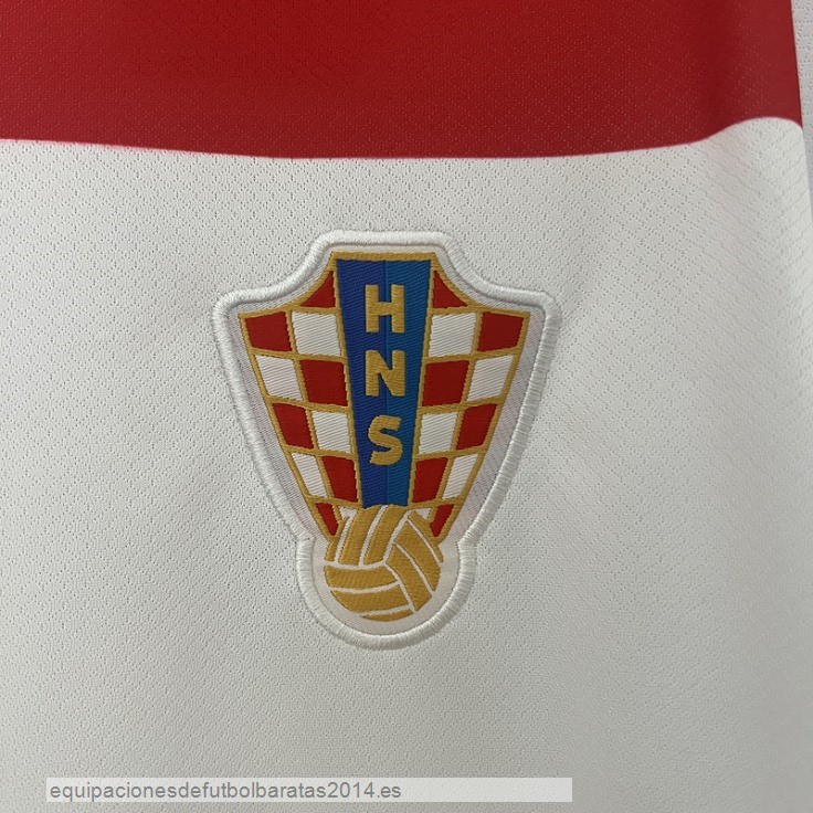 Nuevo Tailandia 1ª Camiseta Croacia 2024 Blanco Rojo Baratas